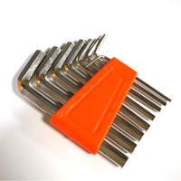 Juego de Llaves Hexagonales de Brazo Corto Básico de Bajo Costo, Kit de Herramientas de Llaves Allen en Forma de L Simple para Bricolaje en el Hogar, Muebles y Mantenimiento de Bicicletas