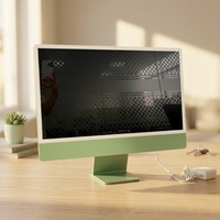 Computadora Todo en Uno para Juegos de 23.8 Pulgadas con Intel N150 Barebone, 4 Núcleos, 4 Subprocesos, 6 MB de Caché Intel Smart, PC de Escritorio para Negocios y Juegos