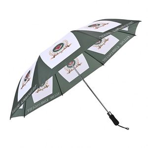 Parapluie pliable de 100 cm de diamètre, design moderne, en tissu pongé, pour voyage, avec logo personnalisé Jinjiang, idéal comme cadeau publicitaire. - Product Image 4