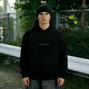 <span class=keywords><strong>Sudaderas</strong></span> con Capucha Personalizadas para Hombre, Sudadera con Capucha Negra y Gris, Lisa, 100% Algodón, Sudadera <span class=keywords><strong>de</strong></span> Felpa Gruesa <span class=keywords><strong>de</strong></span> 500 g/m² - Product Image 3