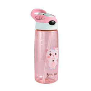 Outdoor Sport <b>Straw</b> <b>Cup</b> Student Kids Plastic Drinkware PP Material for Camping Juice Travel Bottles - Product Image 5
