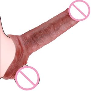 Extensor de Pene de Silicona Reutilizable para Hombres Adultos, Condón Realista para Pene Más Grueso con Función de Retraso, Tipo Funda para Pene - Product Image 1
