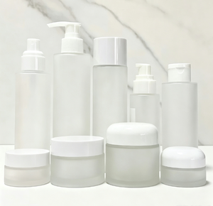 Skin Care Frosted Glass <b>Bottle</b> Packaging Luxury Custom 30ml 50ml 120ml 150ml Glass Serum <b>Bottle</b> with <b>Dropper</b> Lotion Pump <b>Bottle</b> - Product Image 3