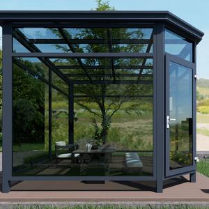Serre triangulaire et orangera en verre à montage facile pour serres agricoles multi-chapelles - Product Image 3