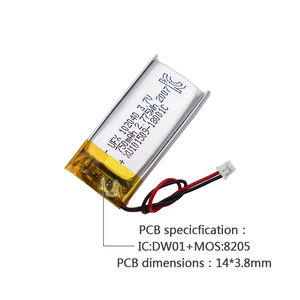 중국 <span class=keywords><strong>Lipo</strong></span> 셀 공장 UFX 102040 750mAh 3.7V 배터리 피부 클렌징 기기 - Product Image 3