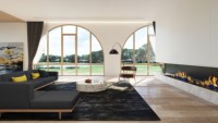 Le projet le plus haut de gamme en Chine : Fenêtre à rupture de pont thermique en bois massif et aluminium composite, triple vitrage trempé anti-impact pour maison