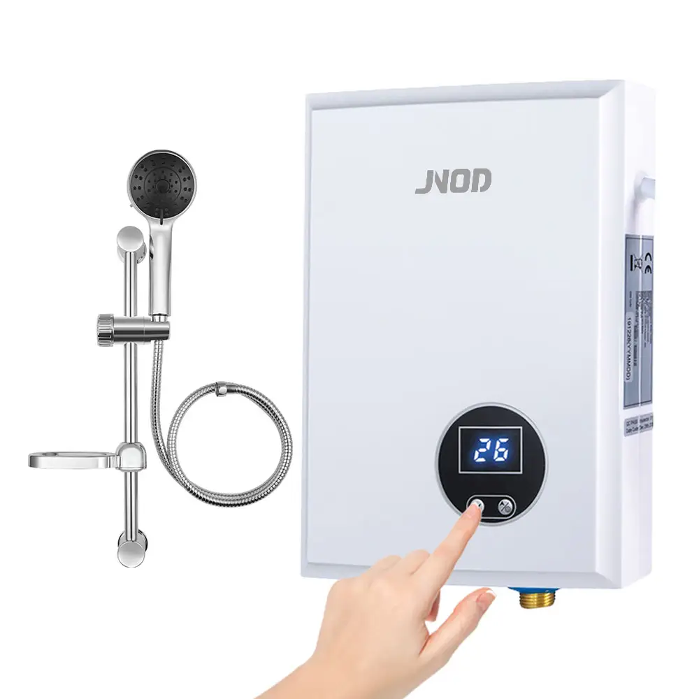 JNOD 5500 와트 휴대용 자동 인스턴트 전기 샤워 온수기 욕실