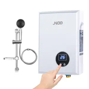 Jnod aquecedor elétrico, portátil, automático, 5500 w, chuveiro, para banheiro