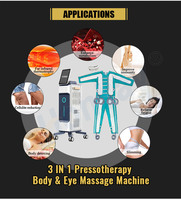 Appareil professionnel de pressothérapie et de drainage lymphatique, combinaison de massage par pression d'air, machine de pressothérapie détoxifiante et amincissante