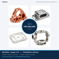 Composant métallique personnalisé en cuivre C110 pour guide de câble de bras robotique, pièces CNC OEM ultra-précises, inspection à 100 %