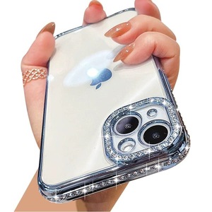 Advanced Sense Super Flash Diamond 15 étui de téléphone portable en TPU de luxe pour <span class=keywords><strong>iPhone</strong></span> <span class=keywords><strong>13</strong></span> 11 nouvelle poignée de téléphone tout compris galvanoplastie - Product Image 1