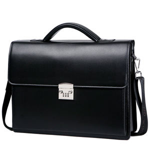 OEM Oficina solo hombro bolsa de cuero de la Pu maletín bolsa de ordenador portátil para hombres bloqueo de contraseña anti-robo <span class=keywords><strong>abogado</strong></span> bolsa - Product Image 1