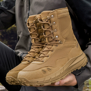 Bottes tactiques respirantes d'été TSB108 AS33 Coyote Brown Black OD Green avec fermeture éclair latérale - Product Image 1