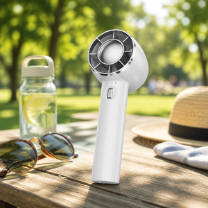 Ventilador de Enfriamiento con Hielo BLDC, Mini Ventilador Portátil de Mano con Compresa Fría y Gancho, Venta al Por Mayor Directa de Fábrica OEM - Product Image 4