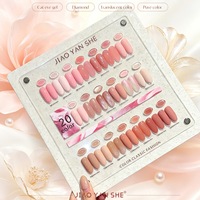 Collection Qingyu de vernis gel couleur unie 20 couleurs, style Morandi Macaron, couleurs translucides diamantées, fournitures pour ongles pour usage en salon