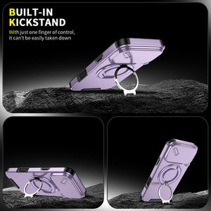 आईफोन 360 ° गियर के लिए रिंग फोन केस अद्वितीय रिंग स्टैंड डिजाइन कस्टम लोगो थोक ऑर्डर 17 16 15 15 - Product Image 4