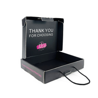 Boîte cadeau cosmétique pour perruques de cheveux Emballage d'accessoires de cheveux de mode avec poignées de ficelle Impression et gaufrage de logo personnalisé