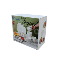 Boîtes d'emballage en carton ondulé pour vaisselle de luxe en céramique, assiettes, bols, avec impression à l'encre de soja, pour un emballage élégant