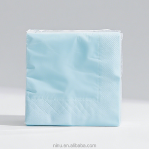 2 oder 3-lagige weiße Papiers ervietten mit Logo Dinner Cocktail papier Servietten gewebe für Party - Product Image 4