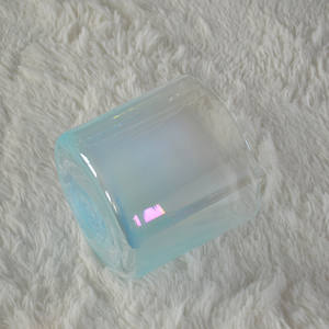 Cuenco para cantar de cristal curativo con sonido HF Aqua Ombre, luz cósmica, cuenco de sonido de cristal transparente alquímico, cuenco para cantar de cuarzo para meditación - Product Image 4