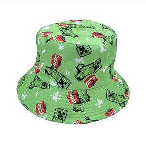 Chapeau Bob Unisexe Personnalisé avec <span class=keywords><strong>Logo</strong></span> Imprimé Double Face par Sublimation, Motif <span class=keywords><strong>Minecraft</strong></span> gg, pour le Sport – Vente en Gros - Product Image 6