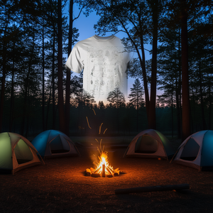 T-shirt assorti pour fête de bachelorette Last Trail Before The Veil Camp, pour femme adulte, manches courtes, col rond, impression numérique - Product Image 3