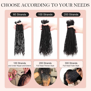 Extensiones de Cabello Humano Originea a Bajo Precio, Sister Locks, Microlocs, Extensiones Permanentes, Cheveux Naturel para Mujeres Negras - Product Image 6