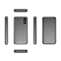 Batterie externe LCD 10000 mAh, chargeur portable rapide double 12 W avec entrée Type-C, petite station de charge pour plusieurs appareils