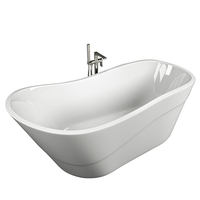 Baignoire autoportante en acrylique pour adulte, baignoire moderne en fibre de verre, pour salle de bain de luxe, moins chère, offre spéciale