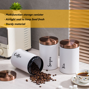 Thép Không Gỉ Thực Phẩm Lưu Trữ Lọ Trà Đường Hạt Cà Phê Lưu Trữ Container Được Sử Dụng Trong Nhà Bếp - Product Image 2