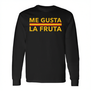 Camiseta de manga larga con diseño de político divertido de España, Me Gusta La Fruta - Product Image 3