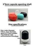 Großhandel 5*8cm Mini Plastik-PP-Spielzeugkapseln Verschiedene Größen für Verkaufsautomaten Verpackung Leere Kapseln Blindbox