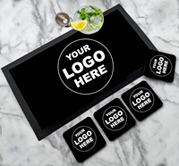 Sous-verre en caoutchouc écologique personnalisable en couleur et en taille pour accessoires de bar, certifié CE, sans phtalates