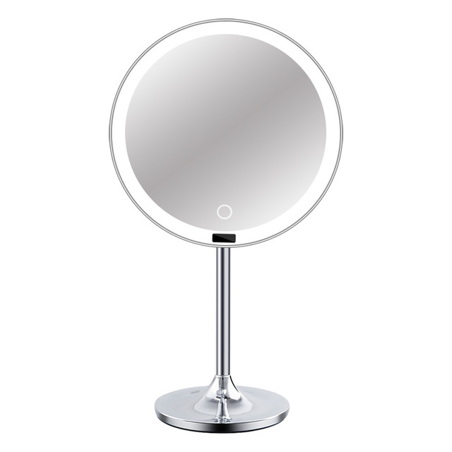 New Led Desktop Smart Touch-sensitive Makeup Mirror With Lights Usb-charged Vanity Mirror