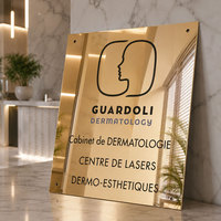 Plaque de reconnaissance en acier inoxydable gravée au laser personnalisée pour brevets et récompenses d'inventeurs