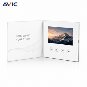 Carte d'<span class=keywords><strong>invitation</strong></span> numérique de <span class=keywords><strong>mariage</strong></span> à grand écran de 7 pouces avec stockage intégré, brochure vidéo LCD - Product Image 1