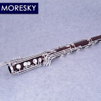 MORESKY Customized Bass Clarinet Rosewood Professional Low-C Bb/Sib BCL-288 Nickel Silver Surface Copper Nickel Keys Cocobolo
