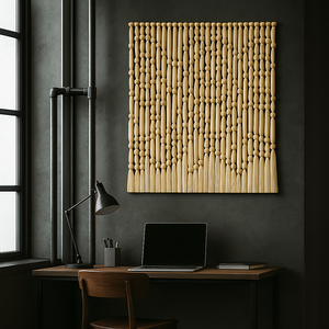 كرة كروية منسوجة كبيرة للغاية ، مكرمية ، معلقة على الحائط ، تصميمات فنية ، ديكور جداري لتزيين المنزل لغرف الطعام ، منسوجات - Product Image 1