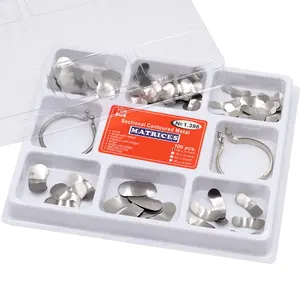 Dental Matrix Sectional Contoured Metal Matrices Band Resin Clamping/Seperating Ring for Teeth Replacement Dental Tool