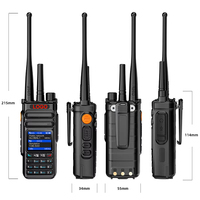 CE FCC Rohs MK888 4G Poc + Analog Telsiz Sim Kartlı ve GPS'li UHF VHF Çift Modlu Küresel Genel Ağ Çağrıları için Linux OX Telsiz