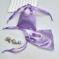Sac à bijoux en tissu satiné de fabrication directe, petite pochette de rangement pour bijoux en jade et pierres précieuses, sac à cordon en soie pour emballage