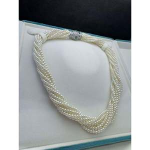 Collar de Perlas Naturales de Varias Hebras WENCHI, Joyería Antigua, 450g, Tejido a Mano, Diseño Extranjero Único - Product Image 4