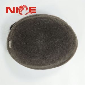 Pelucas de Cabello para Hombres Mayores, Completas, de Encaje Francés, Transpirables - Product Image 1