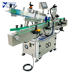 Dikey NY-822C kozmetik cam yuvarlak şişeler kavanozlar için koni külah tam otomatik konik konik etiketleme makinesi etiket etiketleme - Product Image 2