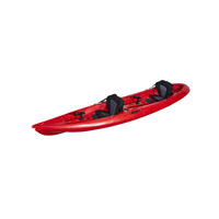 Kayak Tandem 2 places, structure simple et pratique, coque en PE importée, idéal pour la pêche récréative et la compétition.
