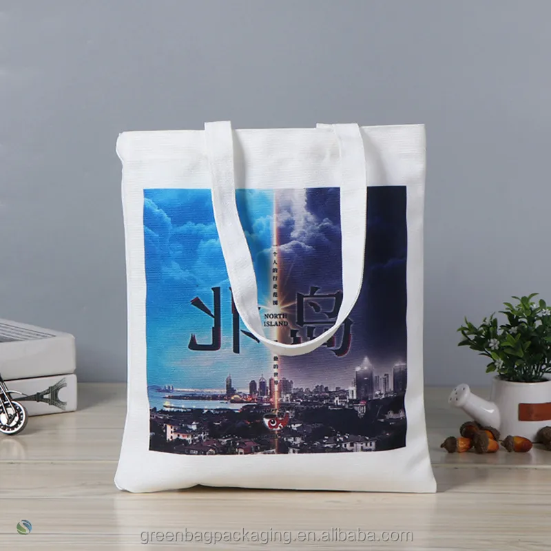 Bolsa De Lona Revestida Com Pvc Sacola Grossa Em Branco Saco Algodao Compras Luxo Sacos Bordados Assim Pratica Viagem