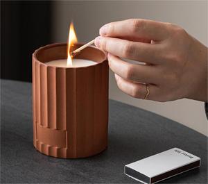 Frascos de Cerámica Blancos de Lujo Personalizados de Alta Calidad, Recipientes Cilíndricos Vacíos para Velas Aromáticas, para Decoración del Hogar - Product Image 3