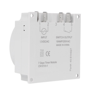 <span class=keywords><strong>Minuteur</strong></span> programmable numérique CN101A-4 12V DC/AC, 7 jours, 16A, avec écran LCD, module de contrôle hebdomadaire, certifié CE - Product Image 3