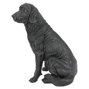 Estatua de jardín, estatua de perro Labrador de aluminio personalizada, escultura de diseño de tamaño real, perro realista de la India - Product Image 1