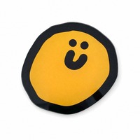 Sous-verre en acrylique personnalisé avec visage de dessin animé, 9 cm, imprimé UV, sous-verre rond pour la décoration de la table à café